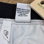 Ny Collection  Black & White Striped Pleated Midi Skirt Elastic Waist Size Small Photo 4