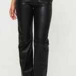 Princess Polly Zyaire Mid Rise Faux Leather Pants Black Size 4 Photo 0