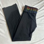 Victoria's Secret Y2K  Bling foldover Waist Flare Yoga Pants Photo 3