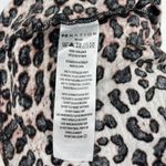 PE Nation Bar Down Top Animal Leopard Cheetah Print Long Sleeve Top XS Brown Photo 11
