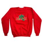 American Vintage Vintage 90s Red Christmas Happy Holidays Crew Neck Pullover Sweatshirt XL Photo 0
