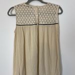 ZARA #156  cream loose beaded sleeveless top Photo 6