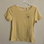 Levi's Yellow Fitted Ribbed Short Sleeve Tee Photo 0