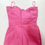 MORE TO COME Sophia Strapless Midi Dress in Pink Small Photo 6