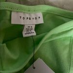 Topshop NWT  bright green seam detail crop tank top Photo 2