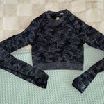 Gymshark  Camo Seamless Long Sleeve Crop Top -black Photo 0