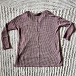 Pink Lily  Women’s Waffle Knit Thermal Oversized Tunic Top Small Dusty Rose Mauve Photo 1