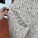 POL Chunky Knit Distressed Artsy Confetti Pullover Sweater Size L Photo 2