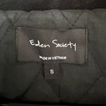 EDEN SOCIETY Faux Fur Wooly Coat Stitchfix Cinch Waist Jacket Black NWT Small Photo 8