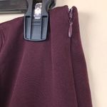 Lulus NWT  Women’s Burgundy Open Leg Slit Trouser Dress Pants Photo 6