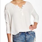Free People  we the free Ivory Sunday Henley XS Photo 0