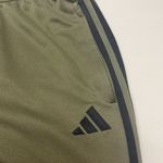 Adidas  Women’s Areoready Olive Green Striped Pull-on Jogger Pants Zip Pocket-Med Photo 4