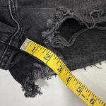 ZARA Women's 8 New The Cutoff Denim Shorts Black Frayed Distressed Emo Indie Photo 7