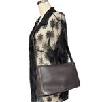 Coach Vintage  Dark Brown #4928 Full Flap Leather Crossbody Messenger Bag 90s Photo 5