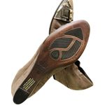 AGL Cap Toe Low Wedge Brown Suede Size 39 Snake Buckle Comfort Photo 7