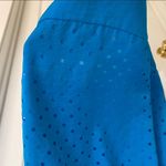 Rebecca Taylor  Blue Silk Strapless Dot Dress 4 Cutout Bustier Cobalt Sweetheart Photo 10