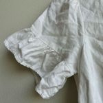 Abercrombie & Fitch White Ruffle Faux Wrap V Neck Feminine Girly Dress Size XS Photo 4