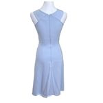 Reiss Paige Midi Dress Women’s Size 0 Blue Pleated Racerback A-Line Sleeveless Photo 5