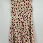Modcloth  Sunnygirl floral flower boho preppy yellow lined summer dress sz large Photo 4