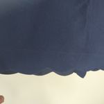 J. By J. Crew Womens Scalloped Hem Skirt Navy Blue Cotton Mini Size 10 Photo 3