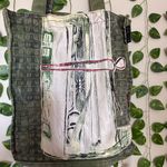 Vintage artsy Andy Warhol Tote Bag Canvas Green Photo 1