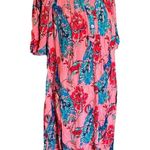 Go Softly Dress Medium Patio Lounge Floral Muu Muu Hippie Beach Travel Bohemian Photo 4