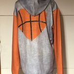 Heart shaped basket ball on a hoodie. Women’s XL Photo 4