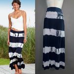 Venus  Vintage Blue Tie Dye Boho Bohemian Maxi Skirt Womens Large Photo 1
