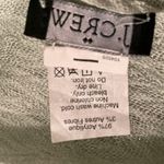 J.Crew Mint Green & Silver Metallic Fringe Trim Scarf Photo 10