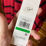 Calvin Klein Red Black Over Sized Stripe Sweater Photo 6