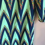 Pink Owl  apparel small blue and navy chevron dress Photo 2