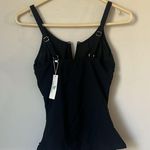 Beachsissi  Women's Ruched Design Swimwear Tummy Control Solid Tankini Sz Sm ♦️ Photo 4