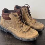 Ariat Canyon Work hiking Ankle Boots Womens 7.5 B Tan Lace Up Ranch Cowgirl Photo 0