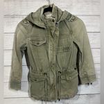ZARA Trafaluc Full Zip Light jacket - Moss Green Size XS Pockets Photo 1