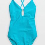 Aerie Blue One Piece Cheeky Photo 0