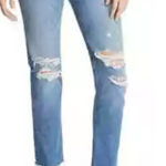 Rag and Bone Dre Low-Rise Boyfriend Marie Womens 32 Denim Blue Distressed Raw Hem Photo 0