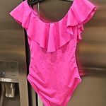 Trina Turk ππ Monaco One Piece Bandeau ~ Pink Pop 2 NWT Photo 6