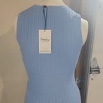 Theory Cornflower Compact Crepe Rib Sleeveless Midi Dress Size S Photo 6