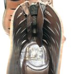 Diane Von Furstenberg DVF - - leather peep toe heeled booties, size 9 Photo 6