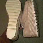 Nude wedges size 36 faux suade top Blue Photo 3