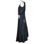 Vintage NWT 90s Y2K Navy Blue A Line Prom Dress Sequin Daisies. XS/S. Whimisgoth Photo 6