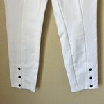 Rag and Bone white snap front cropped pants Photo 4