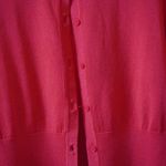 Sandro Paris Fine Knit Ribbed Cropped Cardigan Sweater Vivid Orange Size 1 Small Photo 3