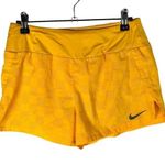 Nike Dri-Fit Golden Yellow Square Plaid Running Athletic Shorts S Photo 0