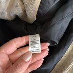 Sunset+Spring Gold Metallic Faux Leather Biker Jacket Size XS Photo 8