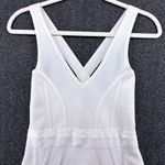 Bandage Bodycon Y2K Criss Cross Back Zipper Dress Ivory Photo 1