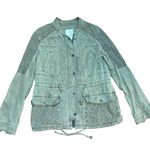Anthropologie Hei Hei Olive Army Green Marais Utility Jacket Eyelet Pocket Sz M Photo 7
