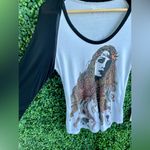 Lauren Moshi NWT Frankie Raglan Baseball Color Gypsy 3/4 Sleeve Top Photo 2