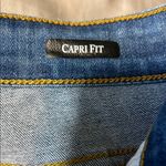 Indigo Blue  Distressed Cropped Jeans Photo 6