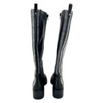 Life Stride NEW Black Faux Leather Low Heel Riding Boots Size 5.5 Photo 4